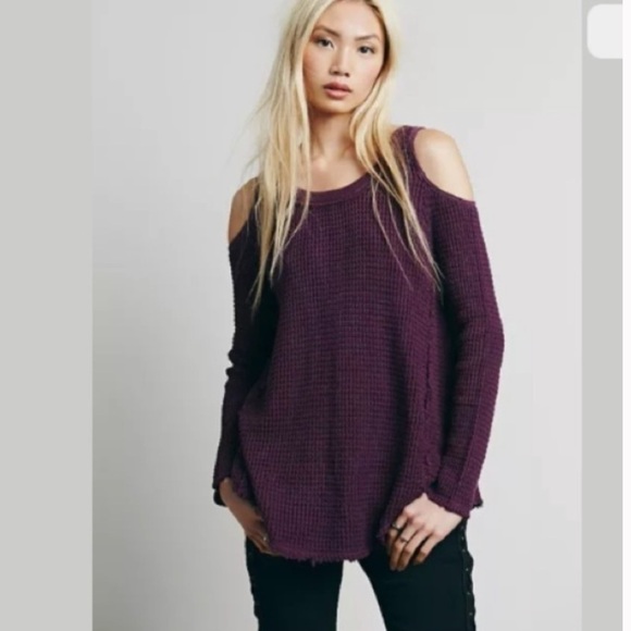 Free People Sunrise Pullover Sweater With Cutouts - Picture 1 of 10